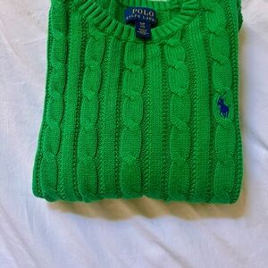 Polo by Ralph Lauren Vibrant Green Crewneck Sweater